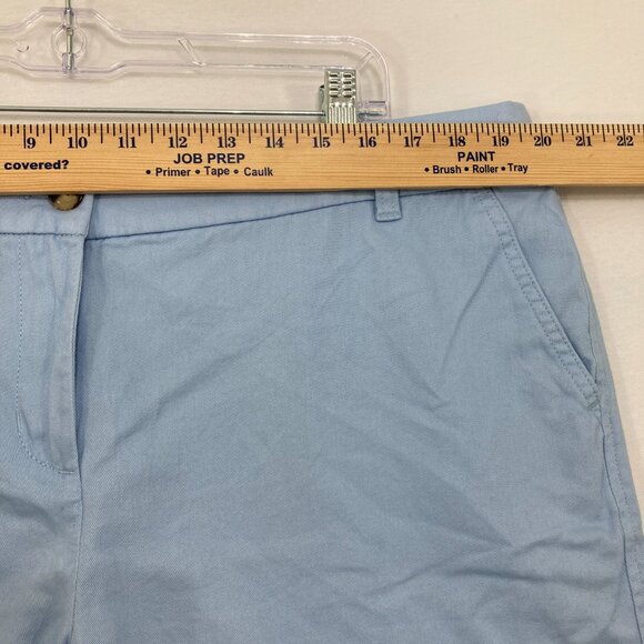 J. Crew size 16 Light Blue Cotton Shorts Comfy Coastal Vacation - Picture 6 of 10